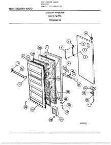 Upright Freezer / Door parts for Frigidaire Freezer 49648-7A from AppliancePartsPros.com