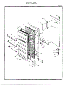 Doors parts for Frigidaire Freezer 40848-7B from AppliancePartsPros.com