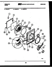 03 - Door Parts parts for Frigidaire Dryer DGILL2 from AppliancePartsPros.com