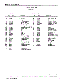 Upright Freezer Page 6 parts for Frigidaire Freezer 46658C from AppliancePartsPros.com