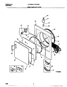 03 - Front Panel / Lint Filter parts for Frigidaire Dryer F31C336CS1 from AppliancePartsPros.com