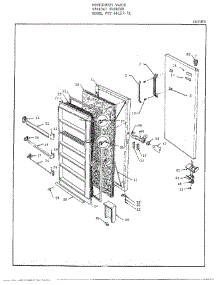 Door parts for Frigidaire Freezer 46157A from AppliancePartsPros.com