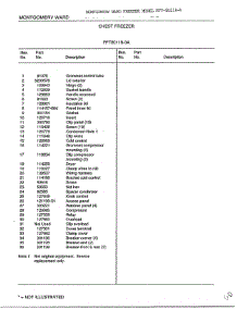 Chest Freezer Page 2 parts for Frigidaire Freezer 80118A from AppliancePartsPros.com