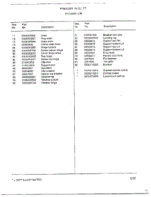 Freezer 16 Cubic Feet Page 4 parts for Frigidaire Freezer 46851-0B from AppliancePartsPros.com