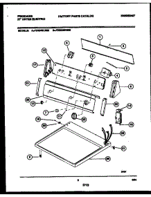 04 - Console And Control Parts parts for Frigidaire Dryer FDE546RBS0 from AppliancePartsPros.com
