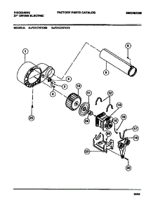 05 - Motor, Fan Housing, Exhaust Duct parts for Frigidaire Dryer F31C747CS0 from AppliancePartsPros.com