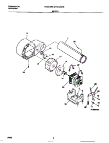 05 - Motor parts for Frigidaire Dryer FDE216RBS2 from AppliancePartsPros.com