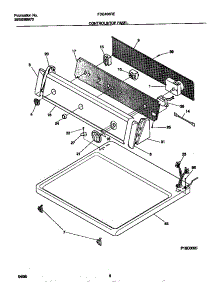 04 - Controls / Top Panel parts for Frigidaire Dryer FDE436RET0 from AppliancePartsPros.com