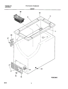 05 - Cabinet parts for Frigidaire Freezer FFC07C4CW0 from AppliancePartsPros.com