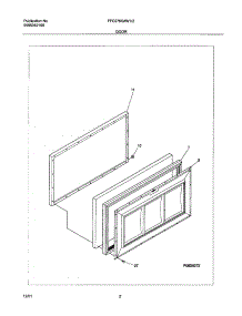 03 - Door parts for Frigidaire Freezer FFC07K0AW1 from AppliancePartsPros.com