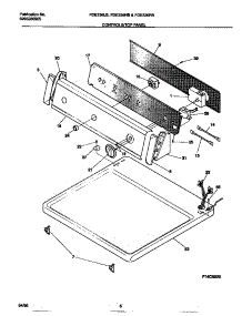 04 - Controls / Top Panel parts for Frigidaire Dryer FDE336RBT2 from AppliancePartsPros.com