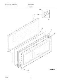 03 - Door parts for Frigidaire Freezer FFC0723FW0 from AppliancePartsPros.com