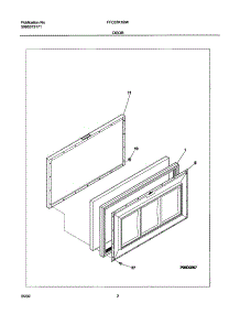 03 - Door parts for Frigidaire Freezer FFC07K1BW0 from AppliancePartsPros.com