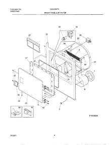 05 - Frnt Pnl,Door parts for Frigidaire Dryer NGSG54TAS0 from AppliancePartsPros.com