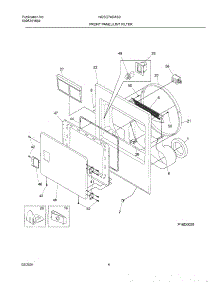 05 - Frnt Pnl,Door parts for Frigidaire Dryer NGSG74DAS0 from AppliancePartsPros.com