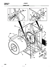 02 - Cabinet / Drum parts for Frigidaire Dryer LDE333PBW0 from AppliancePartsPros.com