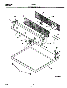 04 - Controls / Top Panel parts for Frigidaire Dryer LDE333PBW0 from AppliancePartsPros.com