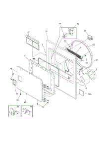 Front Panel / Lint Filter parts for Frigidaire Dryer NMGR336FS0 from AppliancePartsPros.com