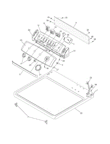 Controls / Top Panel parts for Frigidaire Dryer NMGR336FS0 from AppliancePartsPros.com