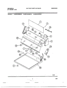 27" Dryer-Gas Page 5 parts for Frigidaire Dryer MGD436RBW0 from AppliancePartsPros.com