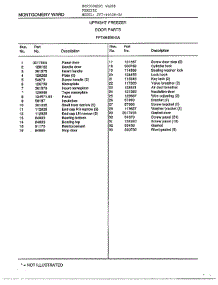 Upright Freezer / Door parts for Frigidaire Freezer 46458-OA from AppliancePartsPros.com