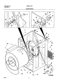 03 - Cabinet / Drum parts for Frigidaire Dryer SGER341AS1 from AppliancePartsPros.com