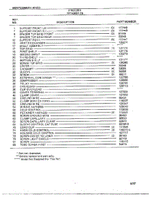 Freezer Page 6 parts for Frigidaire Freezer 43057-7B from AppliancePartsPros.com