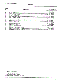 Freezer Page 3 parts for Frigidaire Freezer 46657A-7 from AppliancePartsPros.com