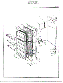 Door parts for Frigidaire Freezer 49257A from AppliancePartsPros.com