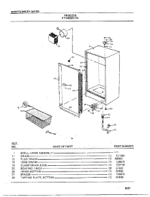 Freezer Page 5 parts for Frigidaire Freezer 46567A-7 from AppliancePartsPros.com