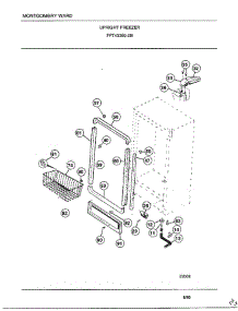 Upright Freezer Page 3 parts for Frigidaire Freezer 43359B from AppliancePartsPros.com