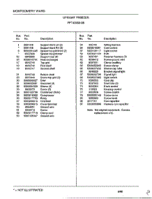 Upright Freezer Page 6 parts for Frigidaire Freezer 43359B from AppliancePartsPros.com