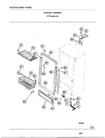 Upright Freezer Page 3 parts for Frigidaire Freezer 49669B from AppliancePartsPros.com