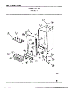 Upright Freezer Page 3 parts for Frigidaire Freezer 49669 from AppliancePartsPros.com