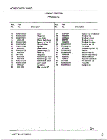 Upright Freezer Page 4 parts for Frigidaire Freezer 49669 from AppliancePartsPros.com