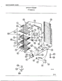 Upright Freezer Page 5 parts for Frigidaire Freezer 49669 from AppliancePartsPros.com