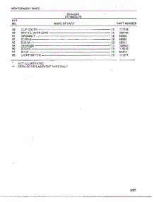 Freezer Page 5 parts for Frigidaire Freezer 46656B-7 from AppliancePartsPros.com