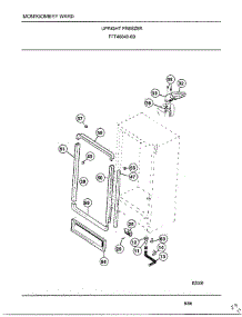 Upright Freezer Page 3 parts for Frigidaire Freezer 40849B from AppliancePartsPros.com
