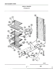 Upright Freezer Page 5 parts for Frigidaire Freezer 40849B from AppliancePartsPros.com