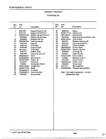 Upright Freezer Page 6 parts for Frigidaire Freezer 40849B from AppliancePartsPros.com