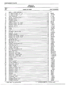 Freezer Page 7 parts for Frigidaire Freezer 46656B-7 from AppliancePartsPros.com
