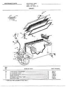 Cabinet parts for Frigidaire Freezer 85157-7A from AppliancePartsPros.com
