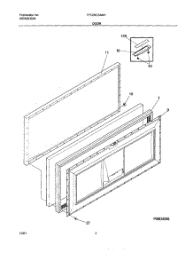 03 - Door parts for Frigidaire Freezer FFC09C3AW1 from AppliancePartsPros.com