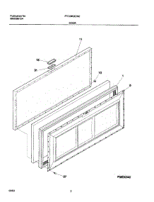 03 - Door parts for Frigidaire Freezer FFC09K0CW0 from AppliancePartsPros.com