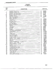 Freezer Page 6 parts for Frigidaire Freezer 49847-7A from AppliancePartsPros.com