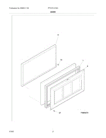 03 - Door parts for Frigidaire Freezer FFC07K1CW2 from AppliancePartsPros.com