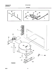 07 - System parts for Frigidaire Freezer FFC13K1AW0 from AppliancePartsPros.com