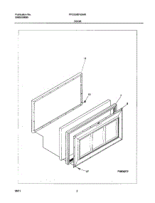 03 - Door parts for Frigidaire Freezer FFC05K0AW0 from AppliancePartsPros.com