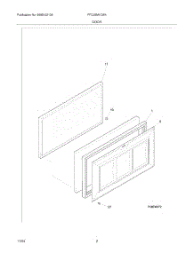 03 - Door parts for Frigidaire Freezer FFC05M1CW4 from AppliancePartsPros.com