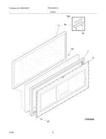 03 - Door parts for Frigidaire Freezer FFC0723DW10 from AppliancePartsPros.com